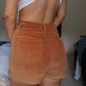 Princess Polly High Waisted Corded Shorts